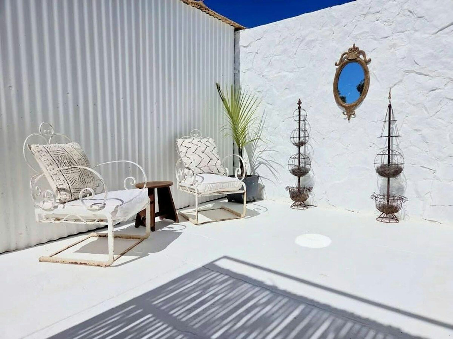 Sunny courtyard